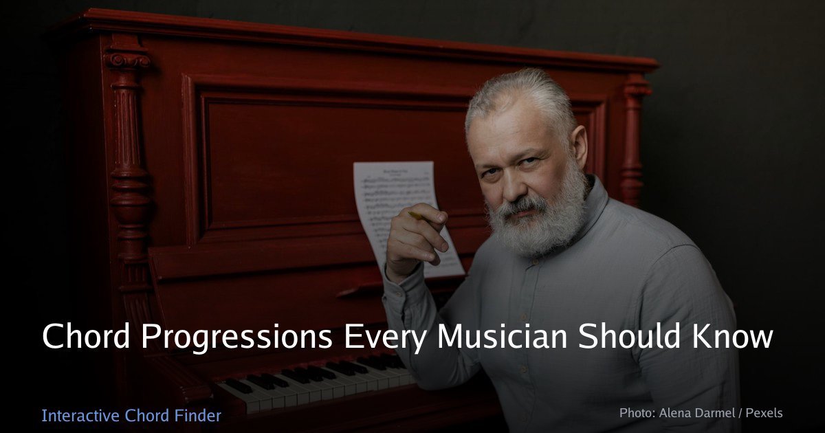 Chord Progressions Every Musician Should Know | Interactive Chord Finder